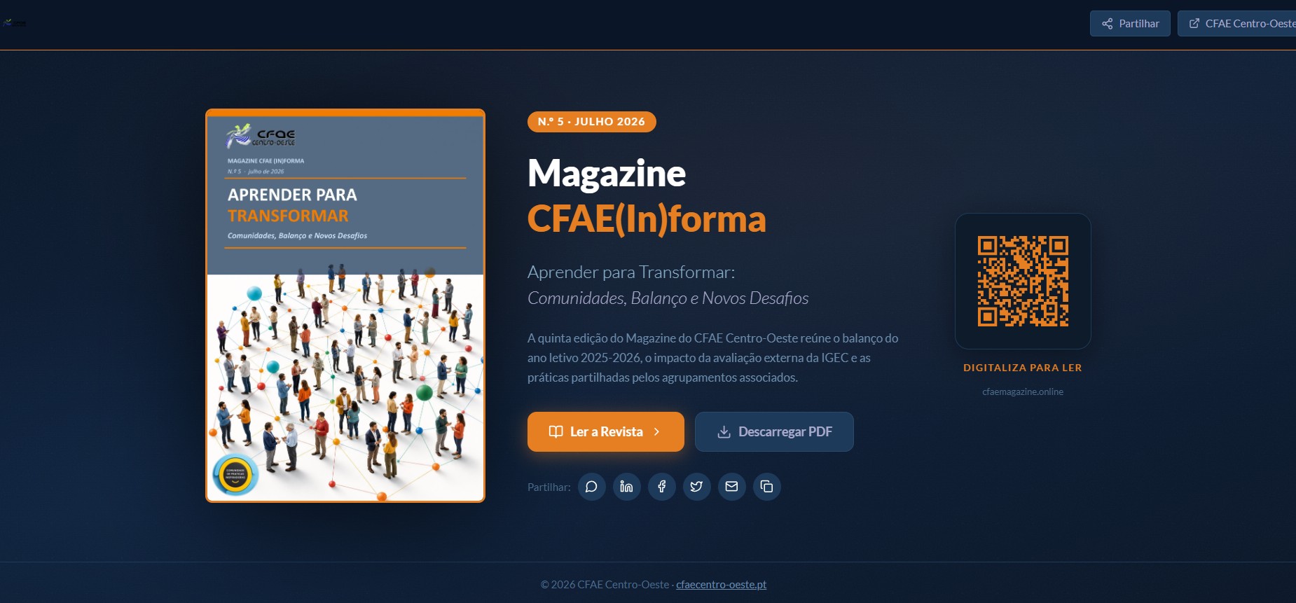 Magazine CFAE(In)forma n.º 5 - julho 2026